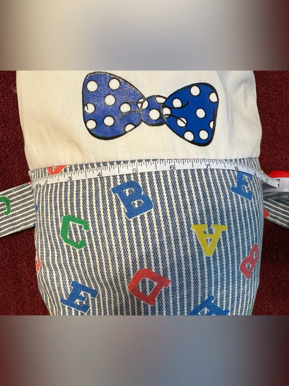 Vintage Humpty Dumpty Handmade Pillow Doll Plush Nursery Decor 19”
